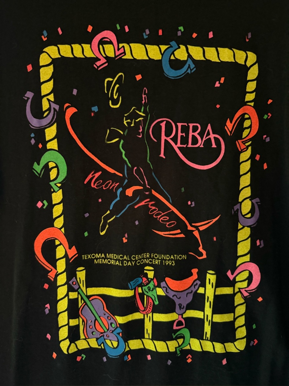 Reba Neon Rodeo Vintage Graphic Tee